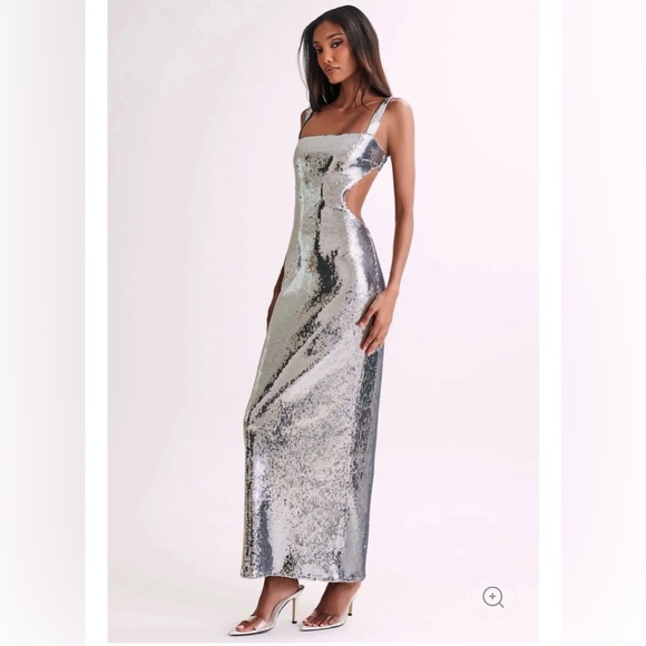 Dresses & Skirts - Victoria Open Back Sequin Maxi Dress